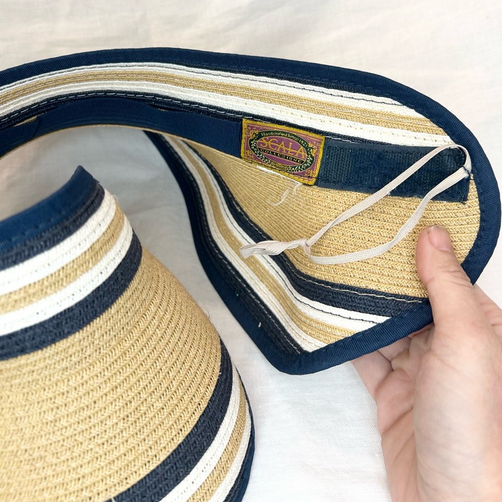 Scala Packable Roll Visor Striped Pattern - Picture 6 of 9